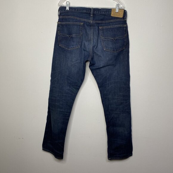 Polo Ralph Lauren Hampton Relaxed Straight Jeans Mens 32x32 Denim Dark Wash - Picture 5 of 11